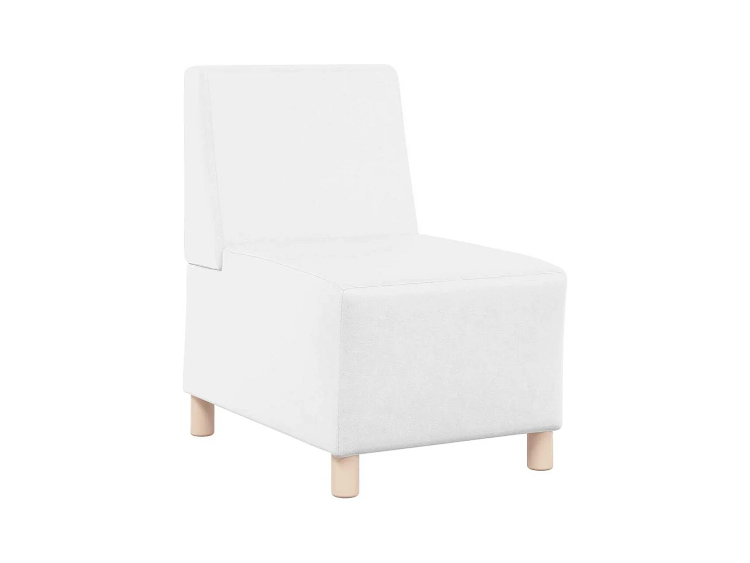 Divano componibile senza braccioli bianco 55 x 74 x 82 cm