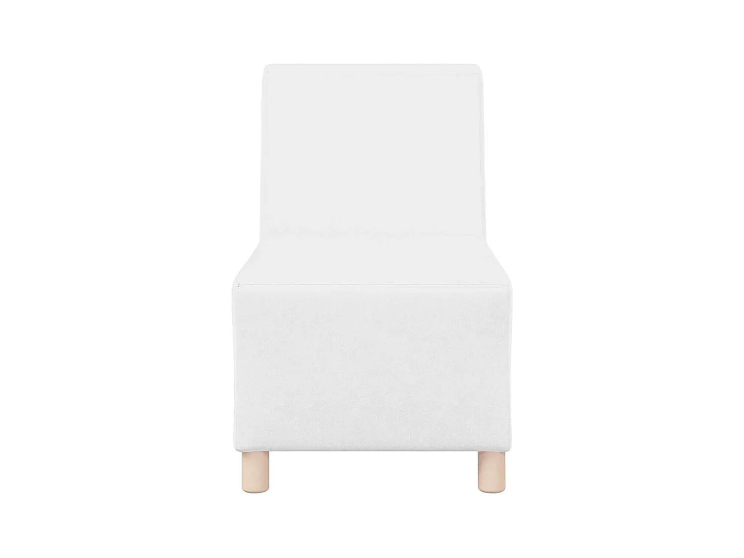 Divano componibile senza braccioli bianco 55 x 74 x 82 cm