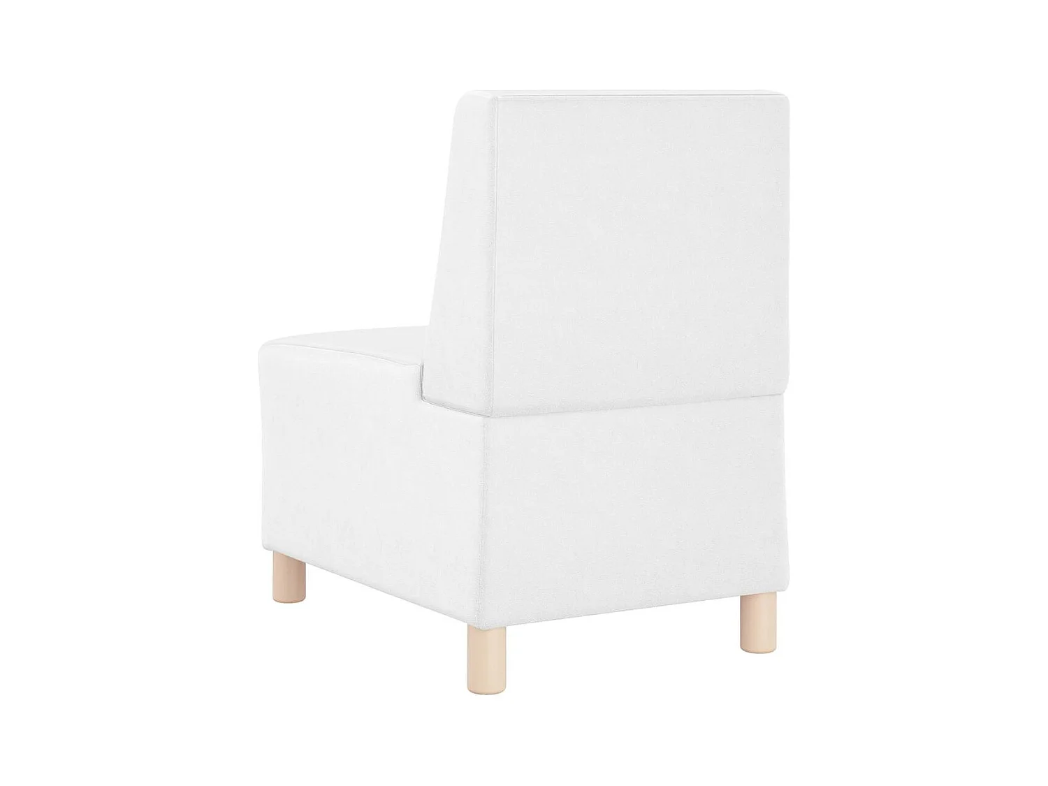 Divano componibile senza braccioli bianco 55 x 74 x 82 cm