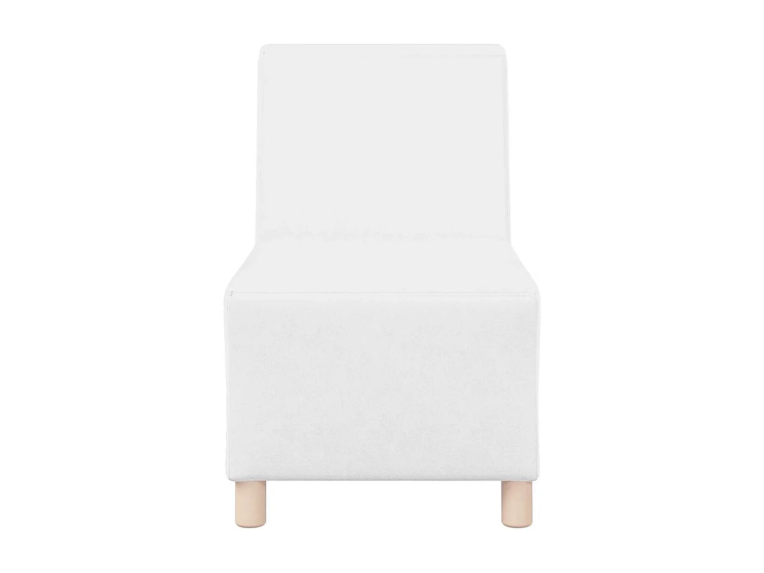 Unité de Sofa Modulaire Sans Accoudoirs Blanc 55 x 74 x 82 cm