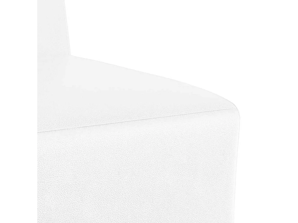 Unité de Sofa Modulaire Sans Accoudoirs Blanc 55 x 74 x 82 cm