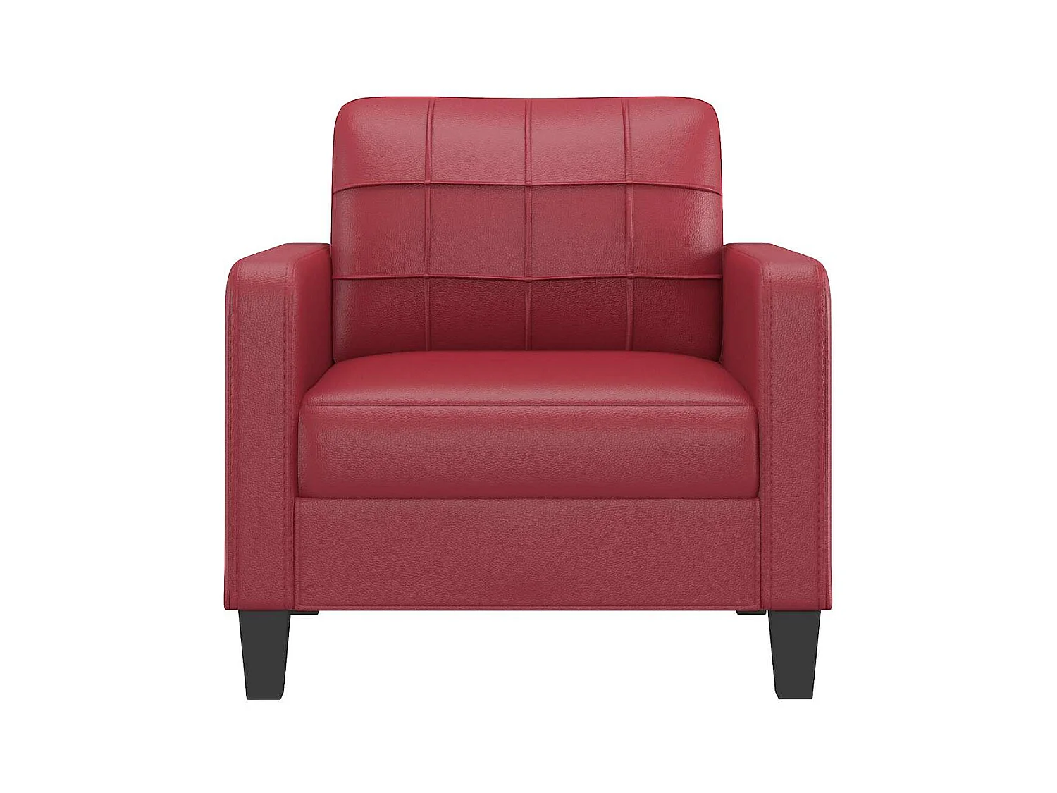 Poltrona bordeaux rosso 60 cm in similpelle