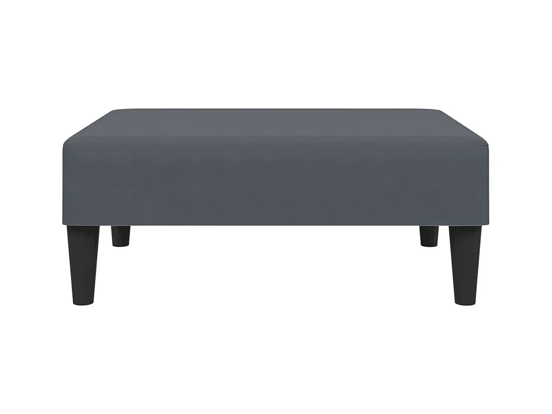 Set di divani in velluto grigio scuro da 2 pezzi