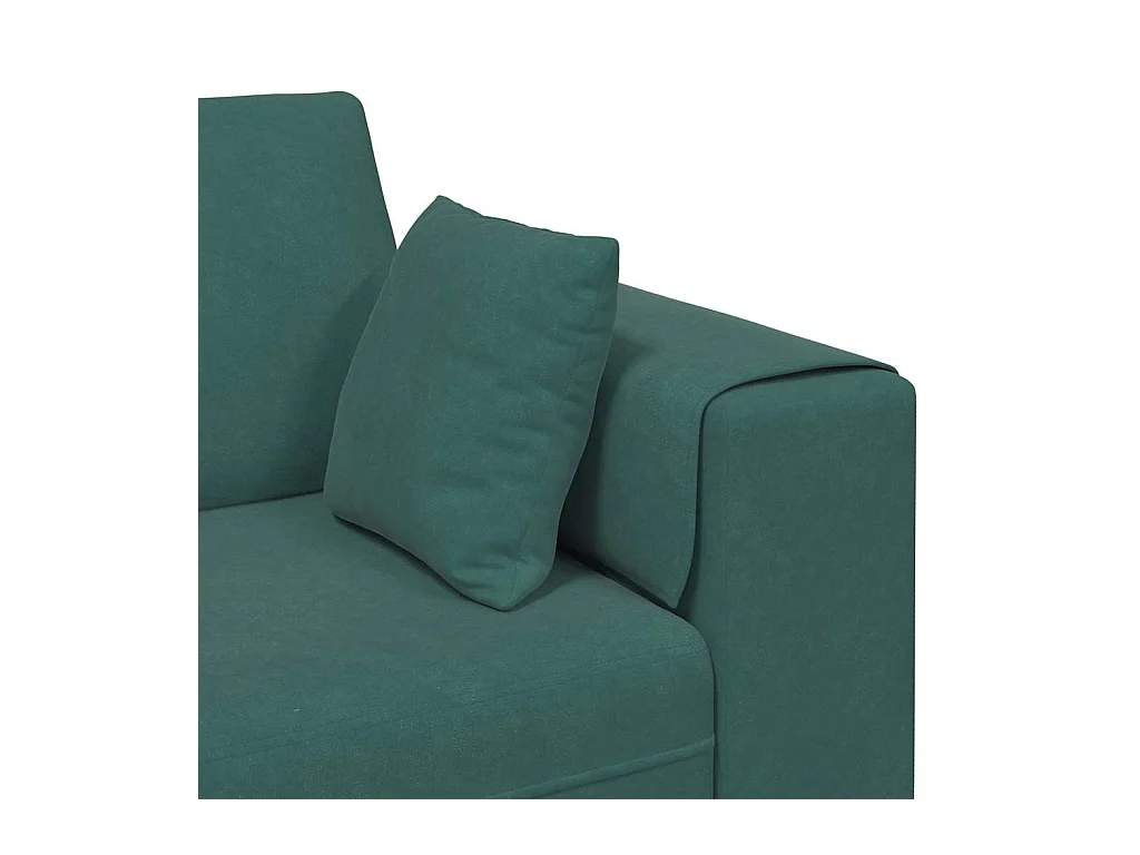 Fluwelen bank met kussen Donkergroen 208 cm Fluweel