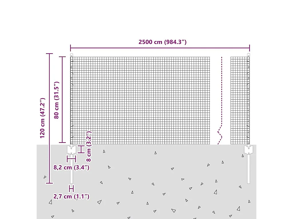 Sillón con reposapiés Tela Negro 60 cm