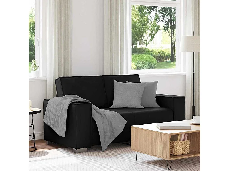 Fauteuil canapé Noir 160 x 78 x 84 cm Cuir artificiel