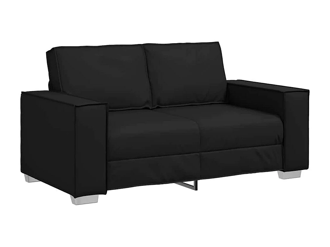 Zwarte fauteuil 160 x 78 x 84 cm Kunstleer