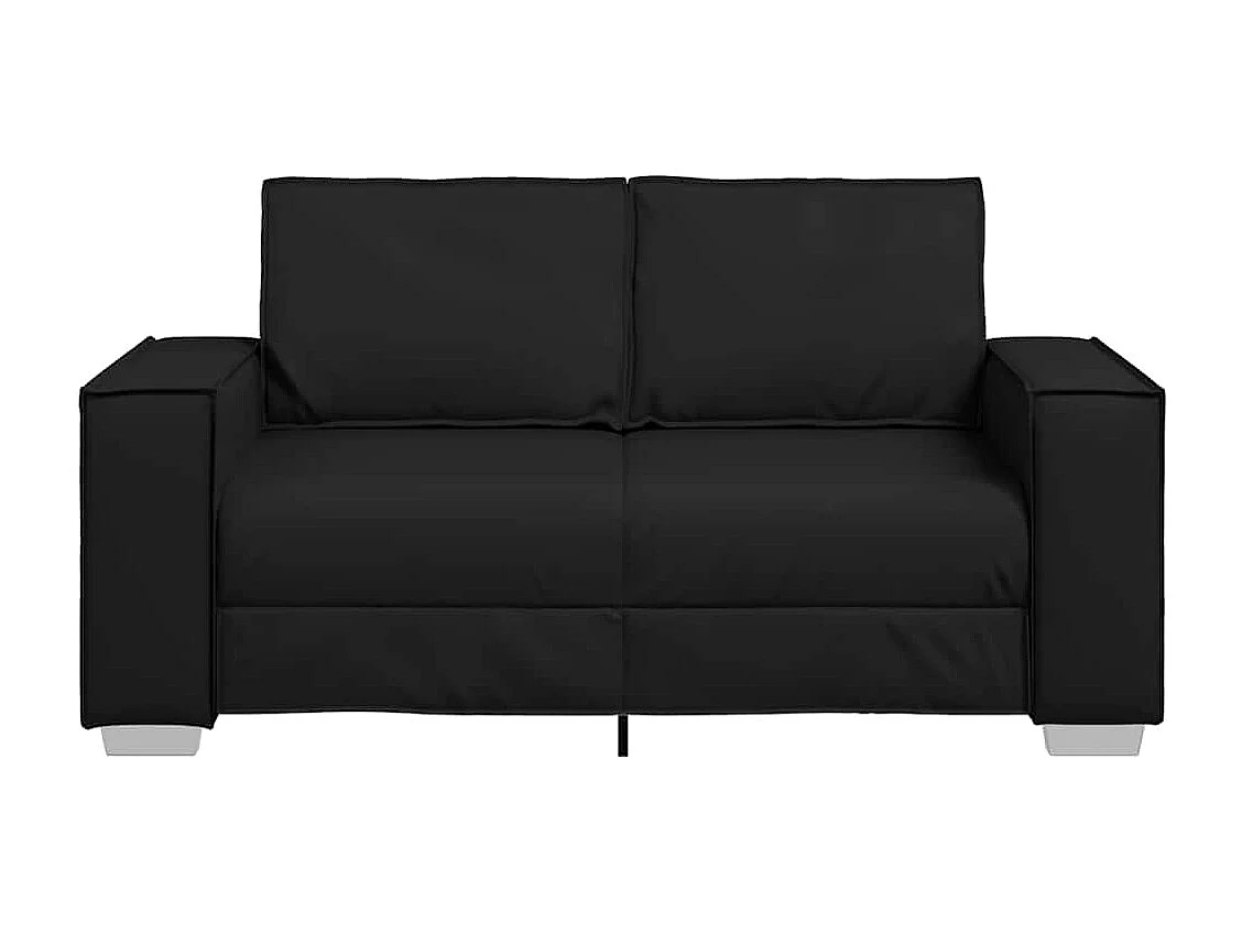 Zwarte fauteuil 160 x 78 x 84 cm Kunstleer