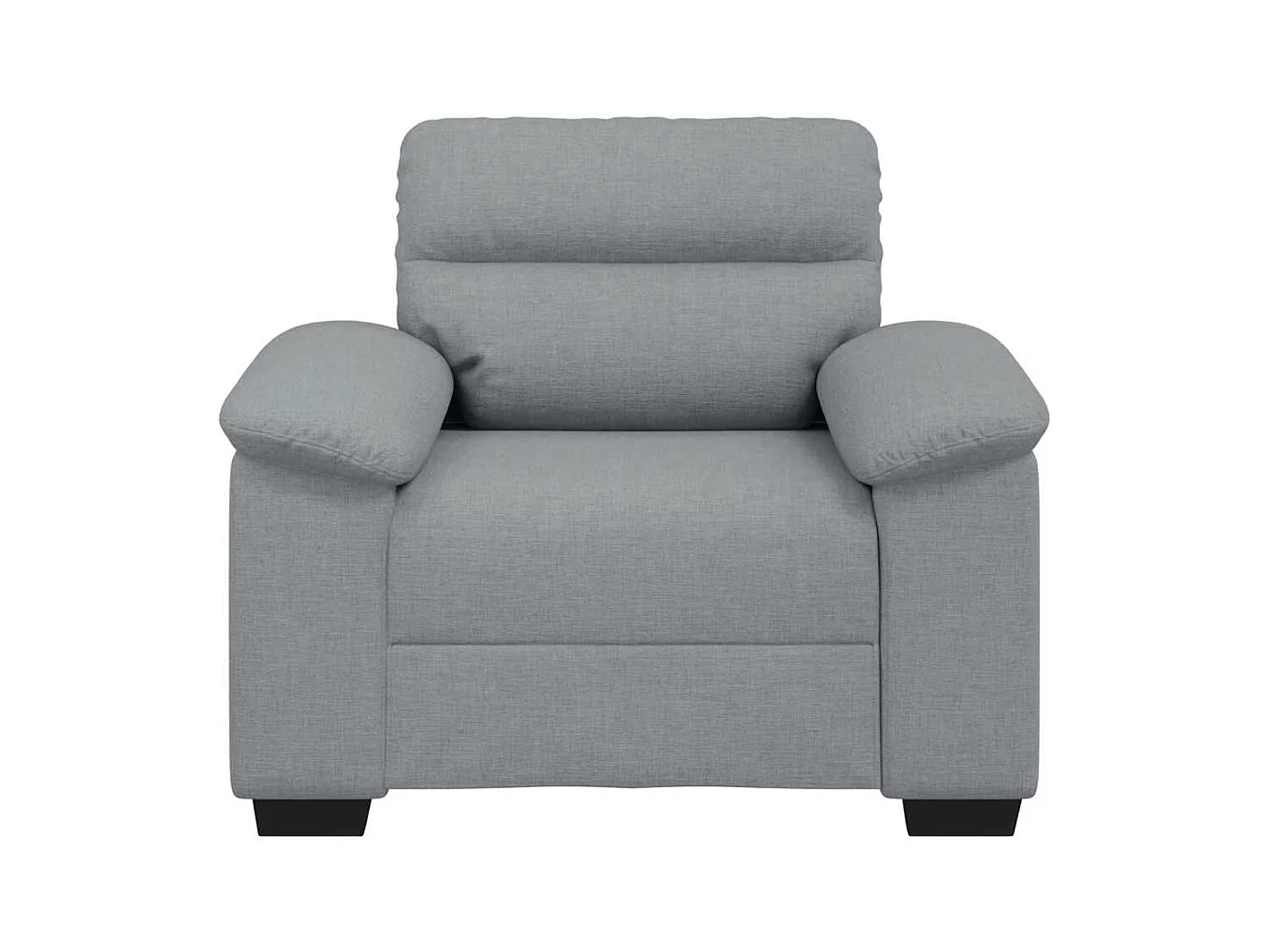 Lichtgrijze stoffen fauteuil 60 cm