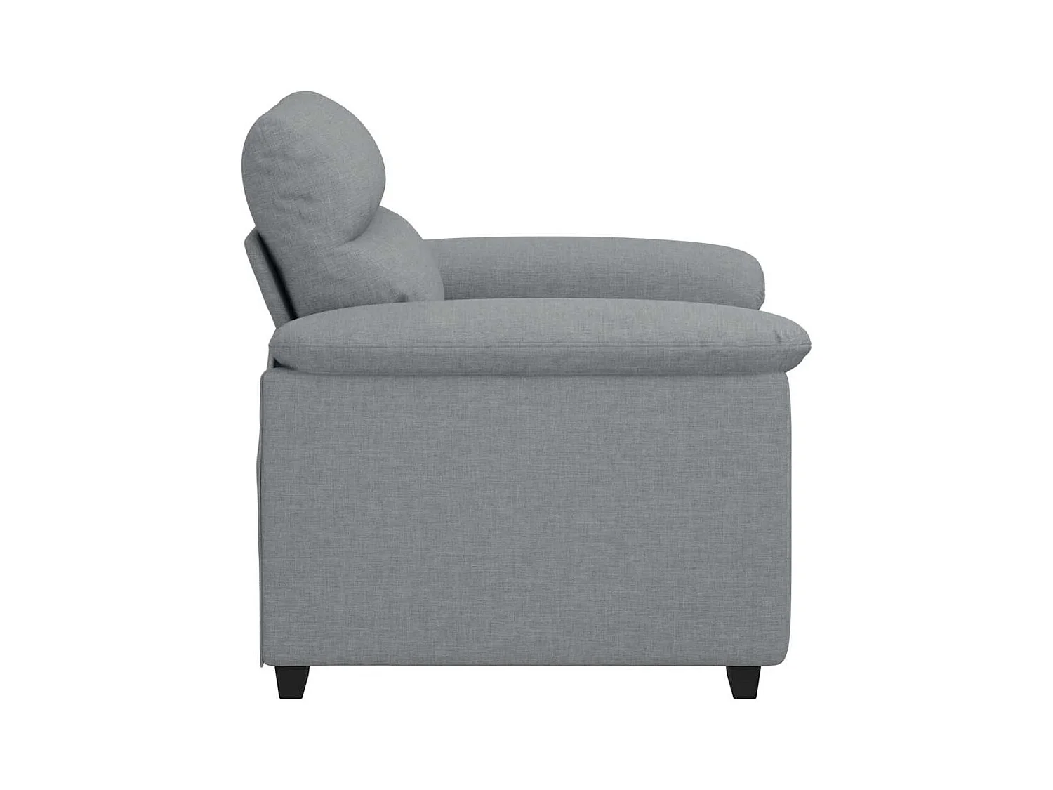 Lichtgrijze stoffen fauteuil 60 cm