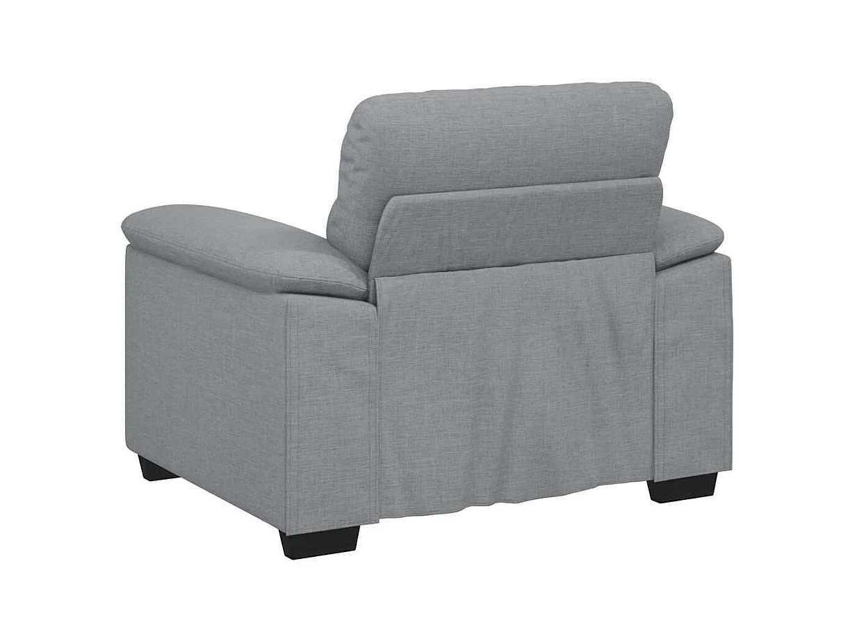 Lichtgrijze stoffen fauteuil 60 cm