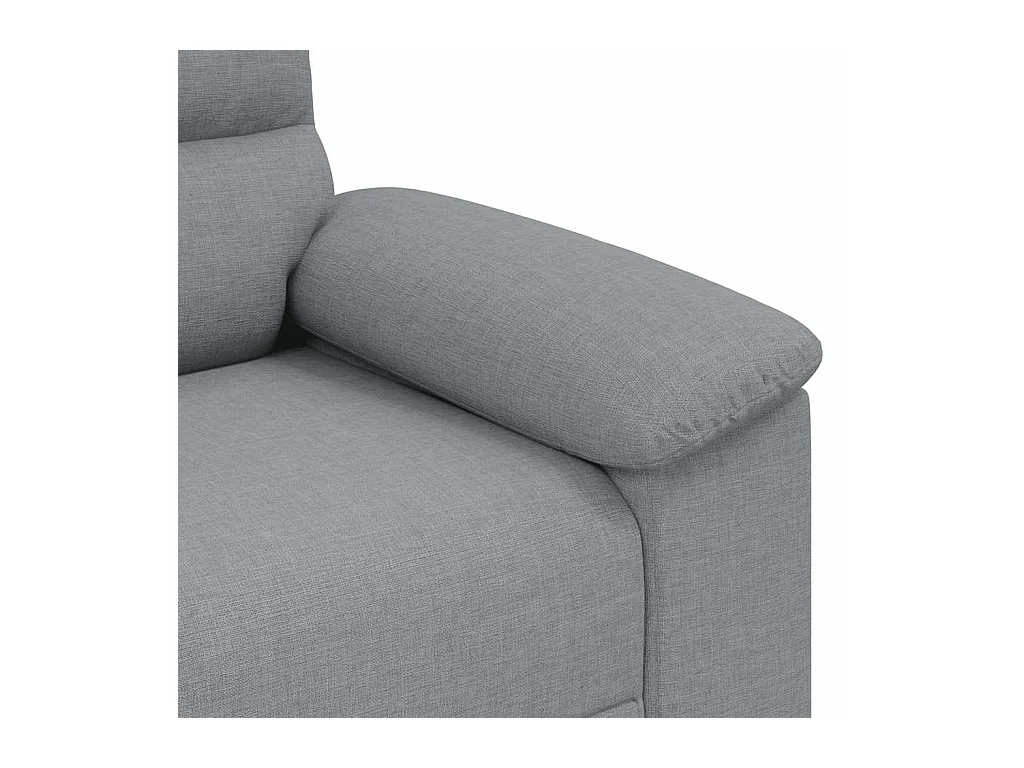 Lichtgrijze stoffen fauteuil 60 cm