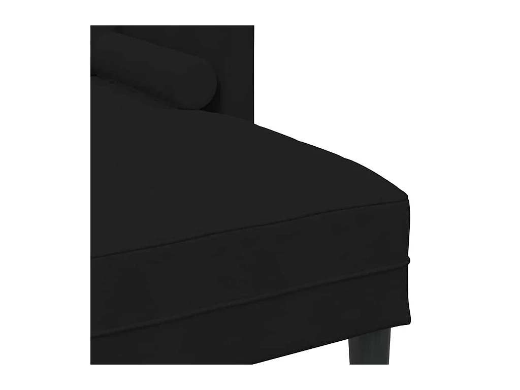 Set di divani 2 pezzi in nero, 173 x 131 x 67 cm, velluto