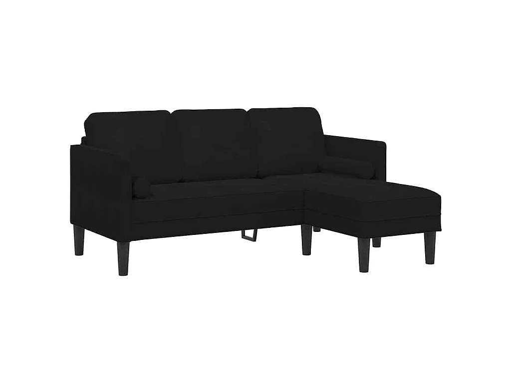 Ensemble de Canapés 2 pcs Noir 173 x 131 x 67 cm Velours