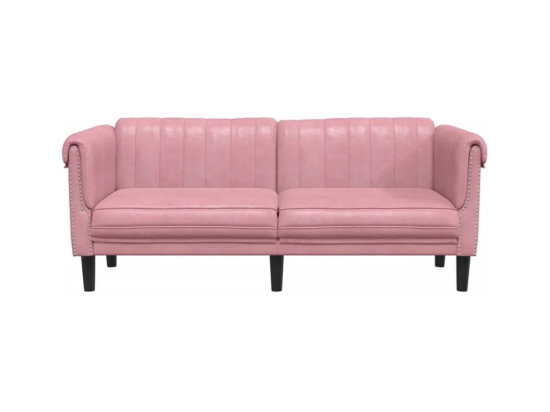 Divano a 2 posti in velluto rosa