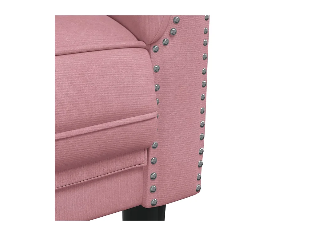 Divano a 2 posti in velluto rosa