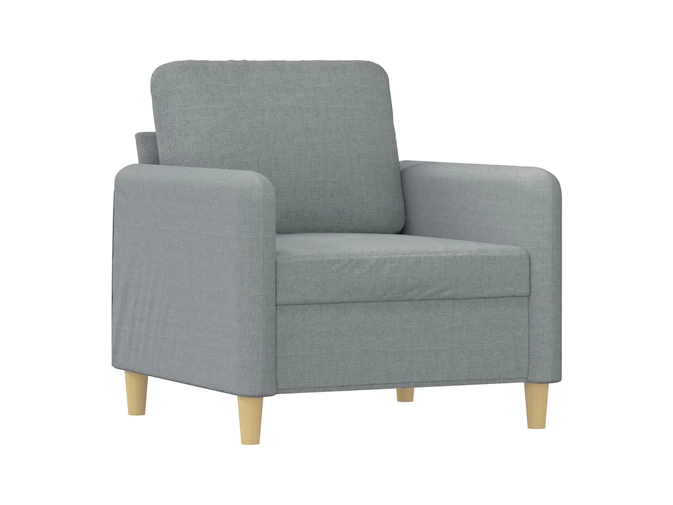 Ensemble de canapés 4 pcs coussins gris clair tissu