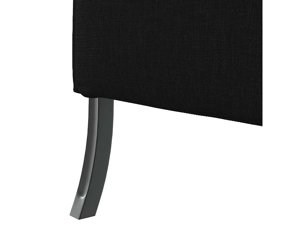 Canapé à Haut Dossier Noir 109 x 56 x 121 cm tissu