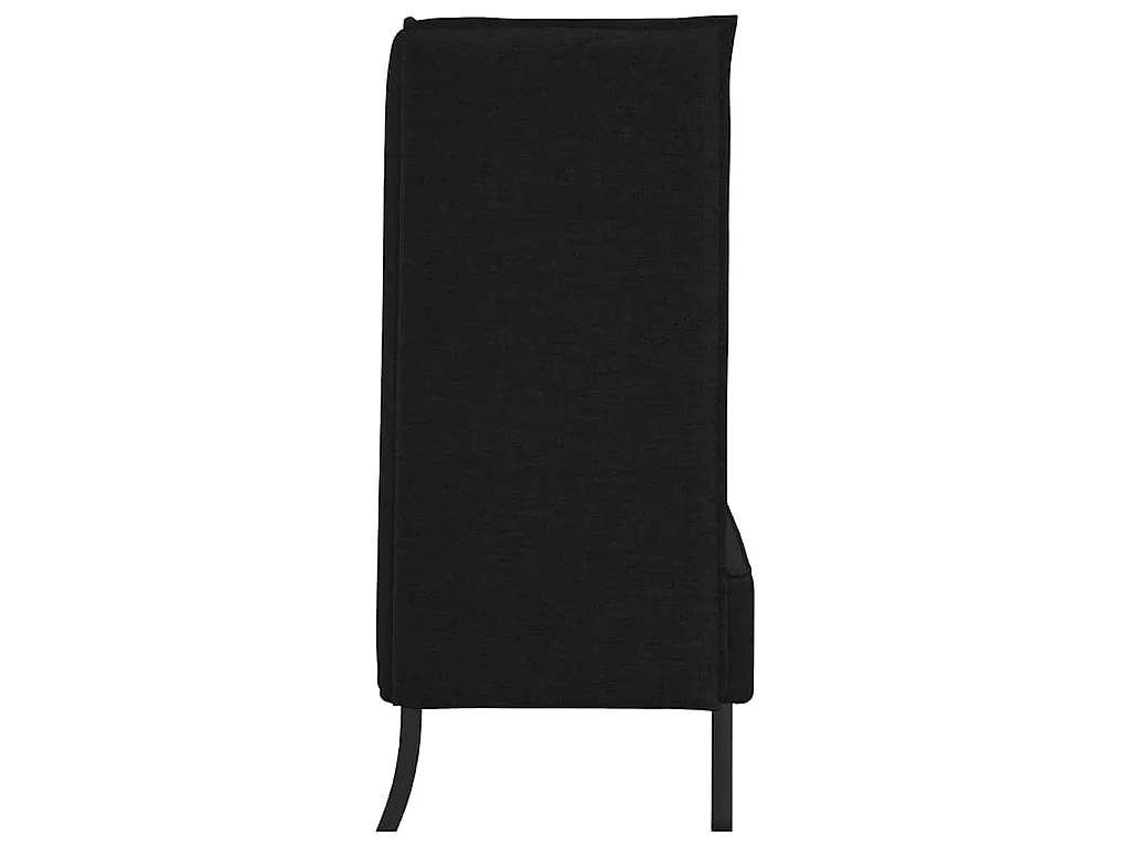 Canapé à Haut Dossier Noir 109 x 56 x 121 cm tissu