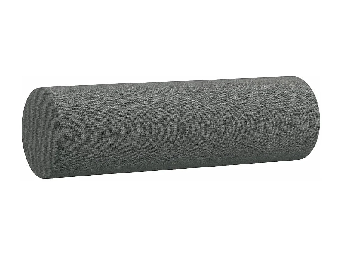Ensemble de canapés 2 pcs coussins gris foncé tissu