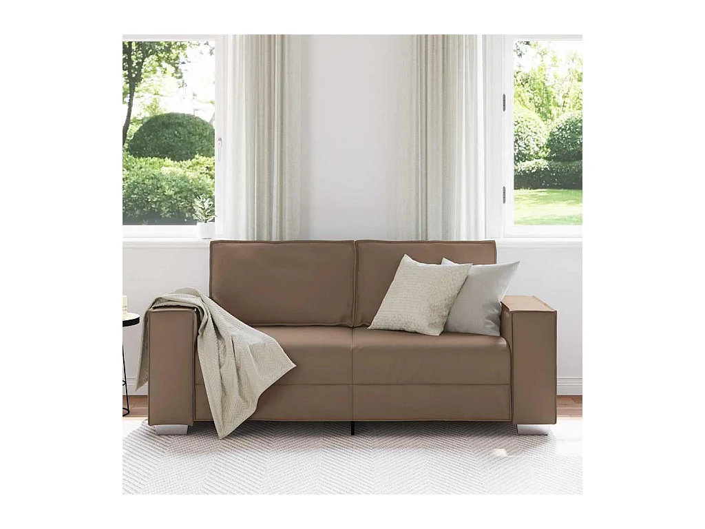 Divano poltrona Cappuccino 180 x 78 x 84 cm Pelle sintetica