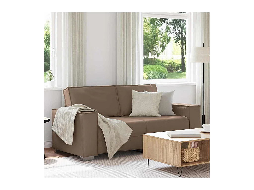 Fauteuil canapé Cappuccino 180 x 78 x 84 cm Cuir artificiel