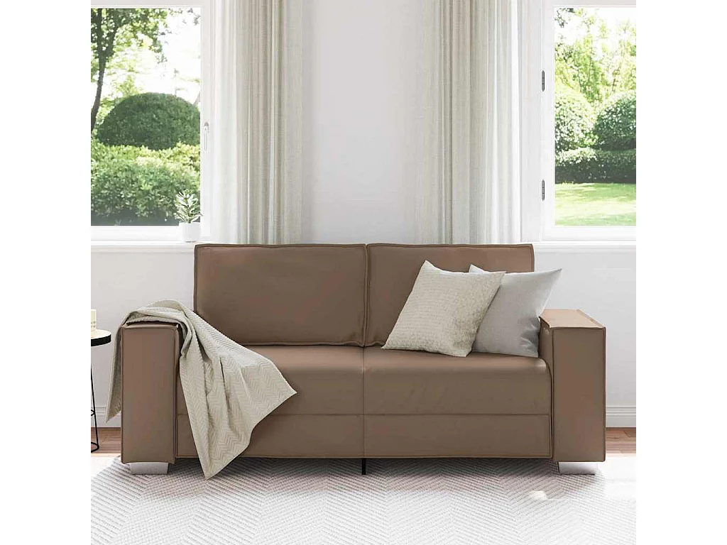 Fauteuil canapé Cappuccino 180 x 78 x 84 cm Cuir artificiel