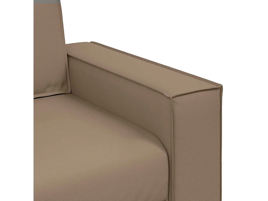 Fauteuil canapé Cappuccino 180 x 78 x 84 cm Cuir artificiel