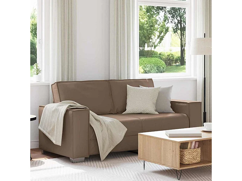 Fauteuil canapé Cappuccino 180 x 78 x 84 cm Cuir artificiel