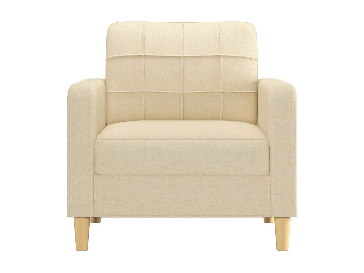 Sillón Crema 60 cm Tela