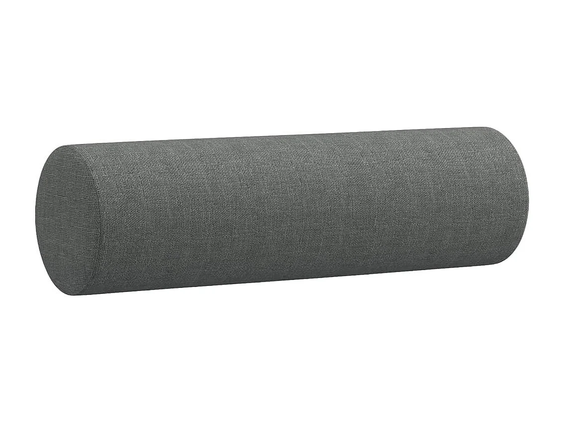 Conjunto de sofá de 3 piezas con cojines de tela gris oscuro