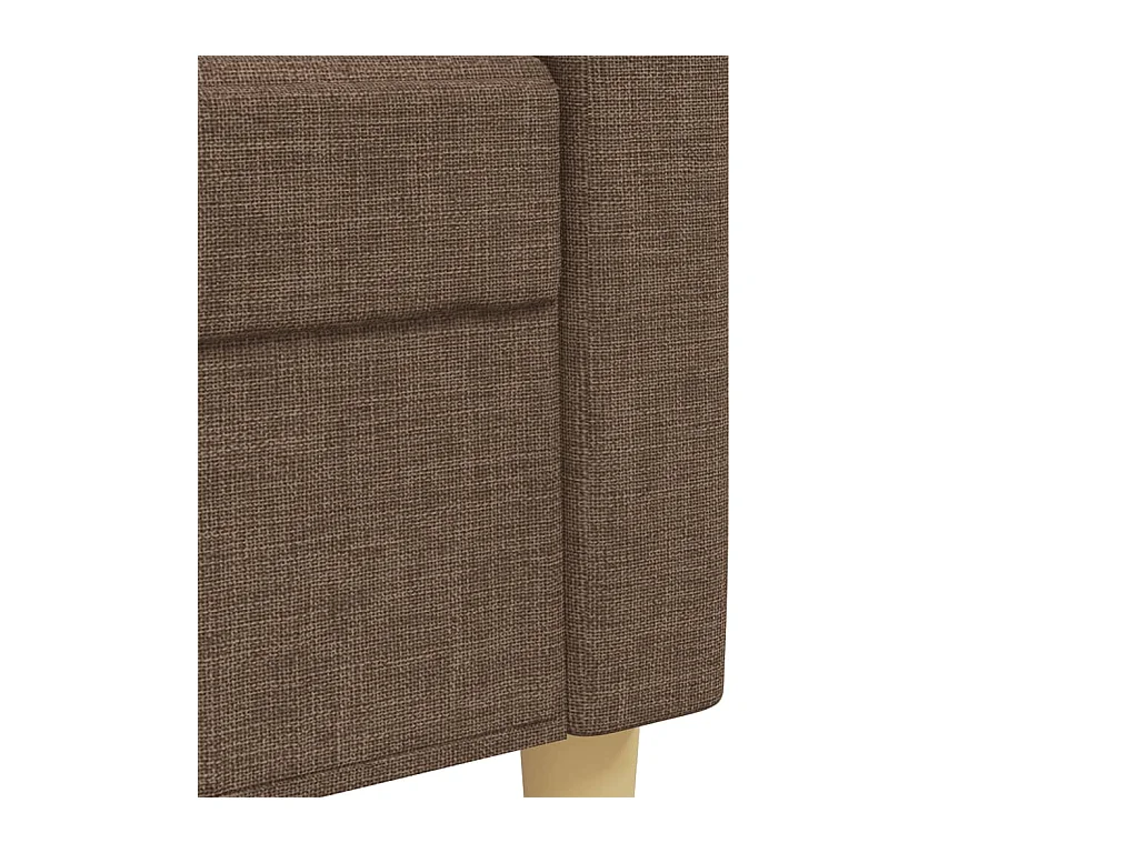 2-teiliges Sofaset aus braunem Stoff