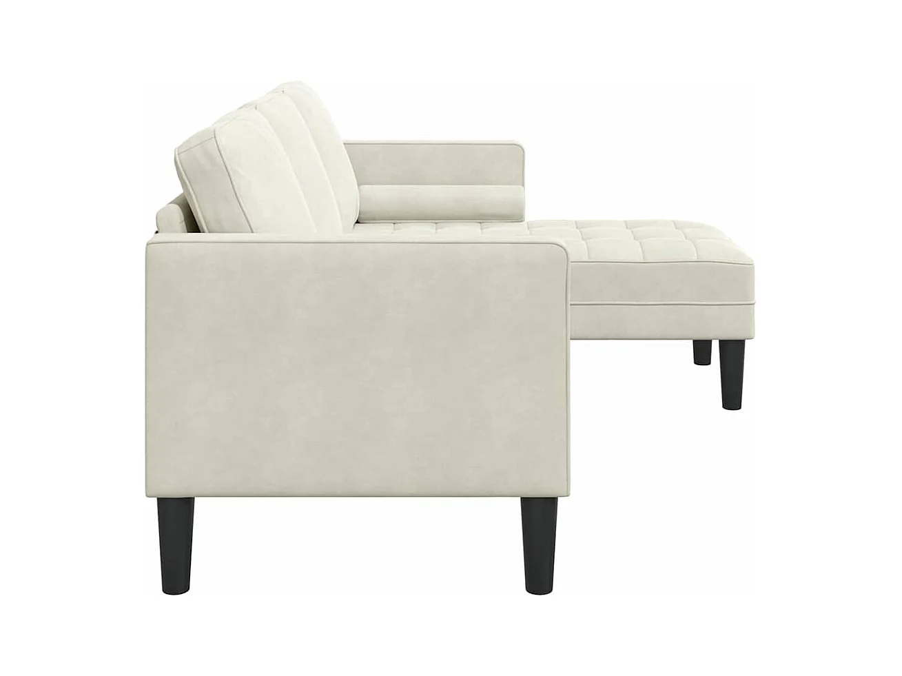 Ensemble de Canapés Crème 173 x 131 x 67 cm Velours