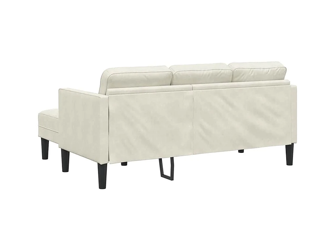 Ensemble de Canapés Crème 173 x 131 x 67 cm Velours