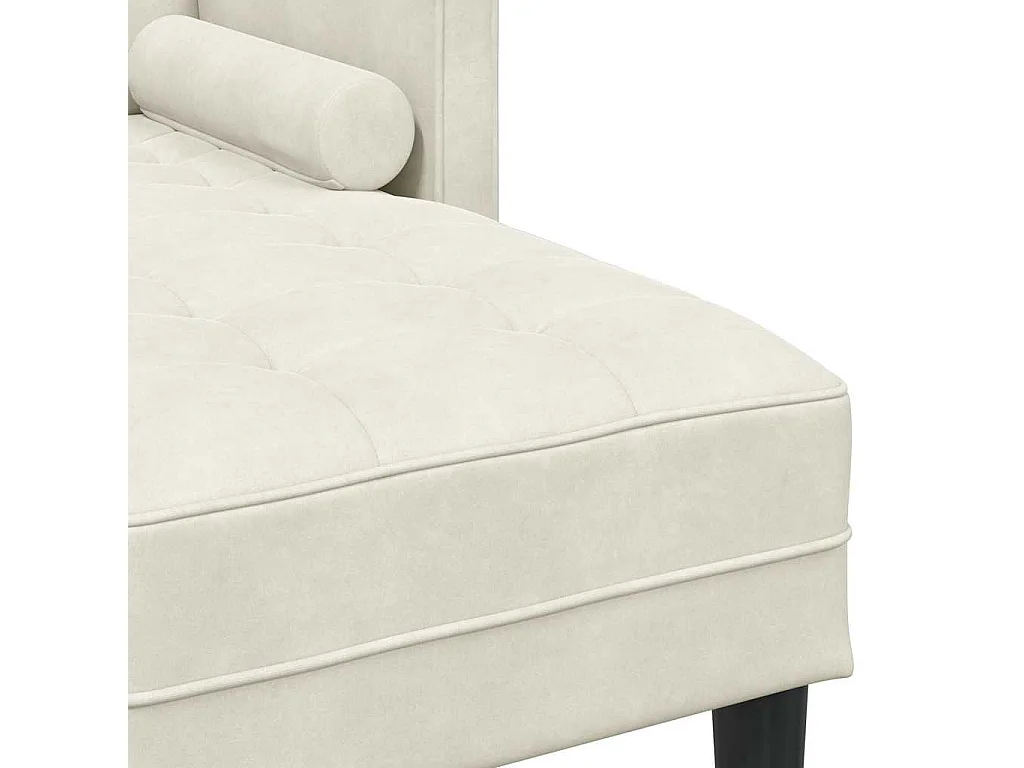 Crèmekleurige bankstel 173 x 131 x 67 cm fluweel