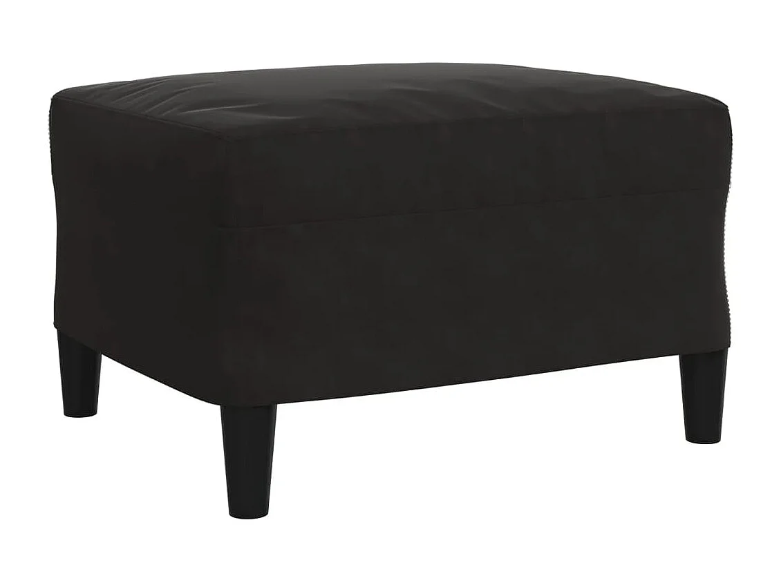 Conjunto de sofá de 3 piezas con cojines Terciopelo Negro