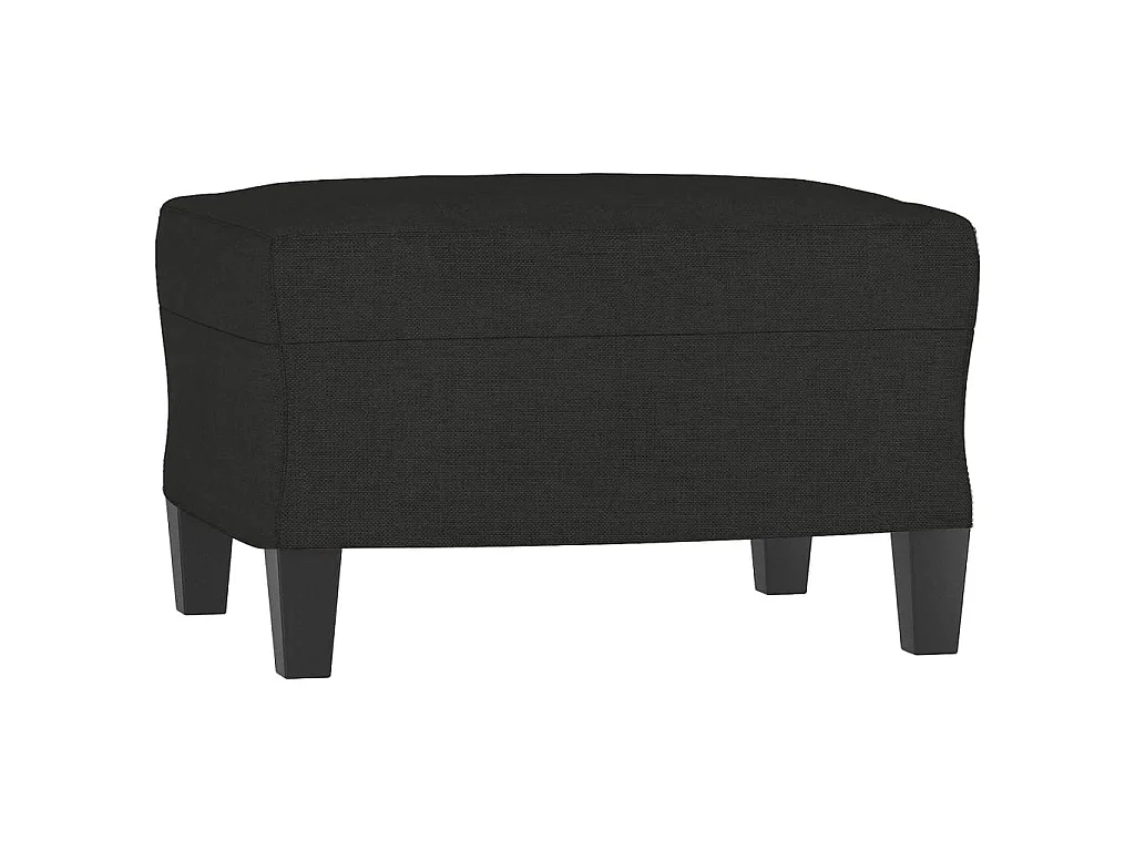 Ensemble de canapés 3 pcs avec coussins Noir Tissu