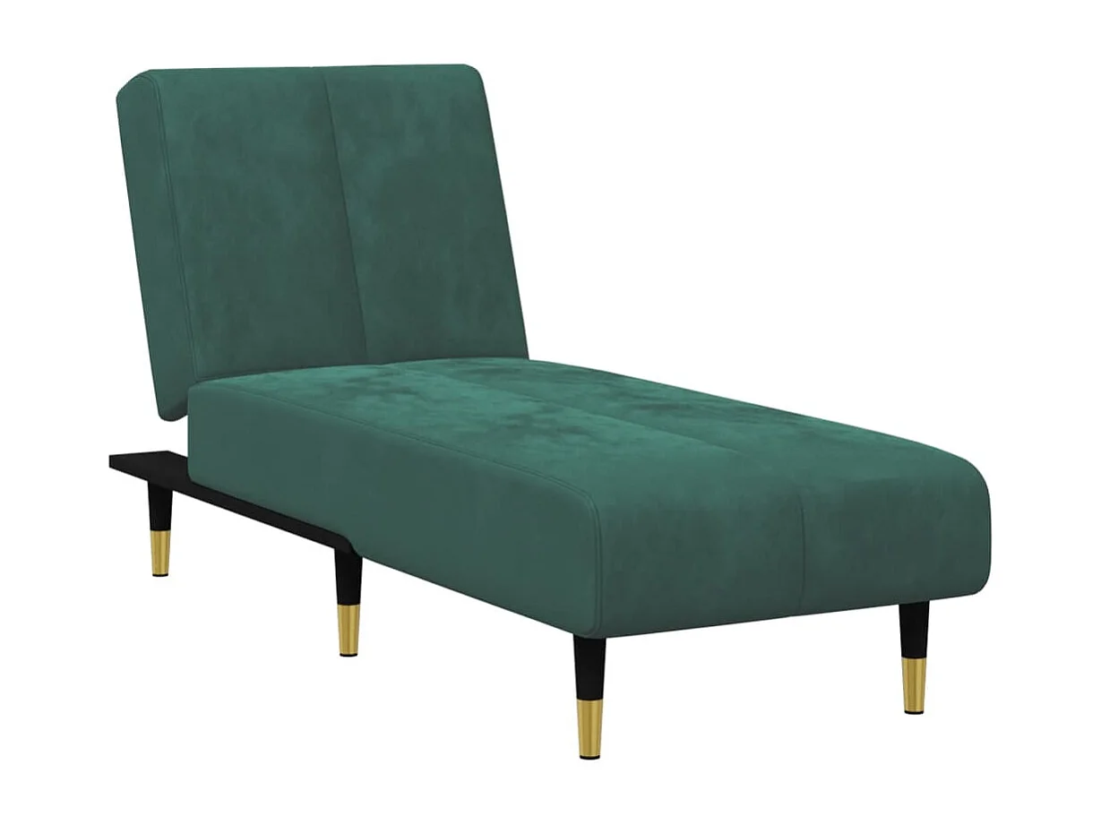 Conjunto de sofá de 2 piezas de terciopelo verde oscuro