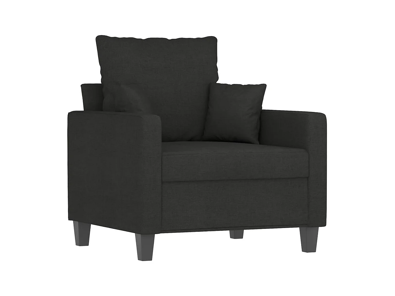 Sillón Negro 60 cm Tela