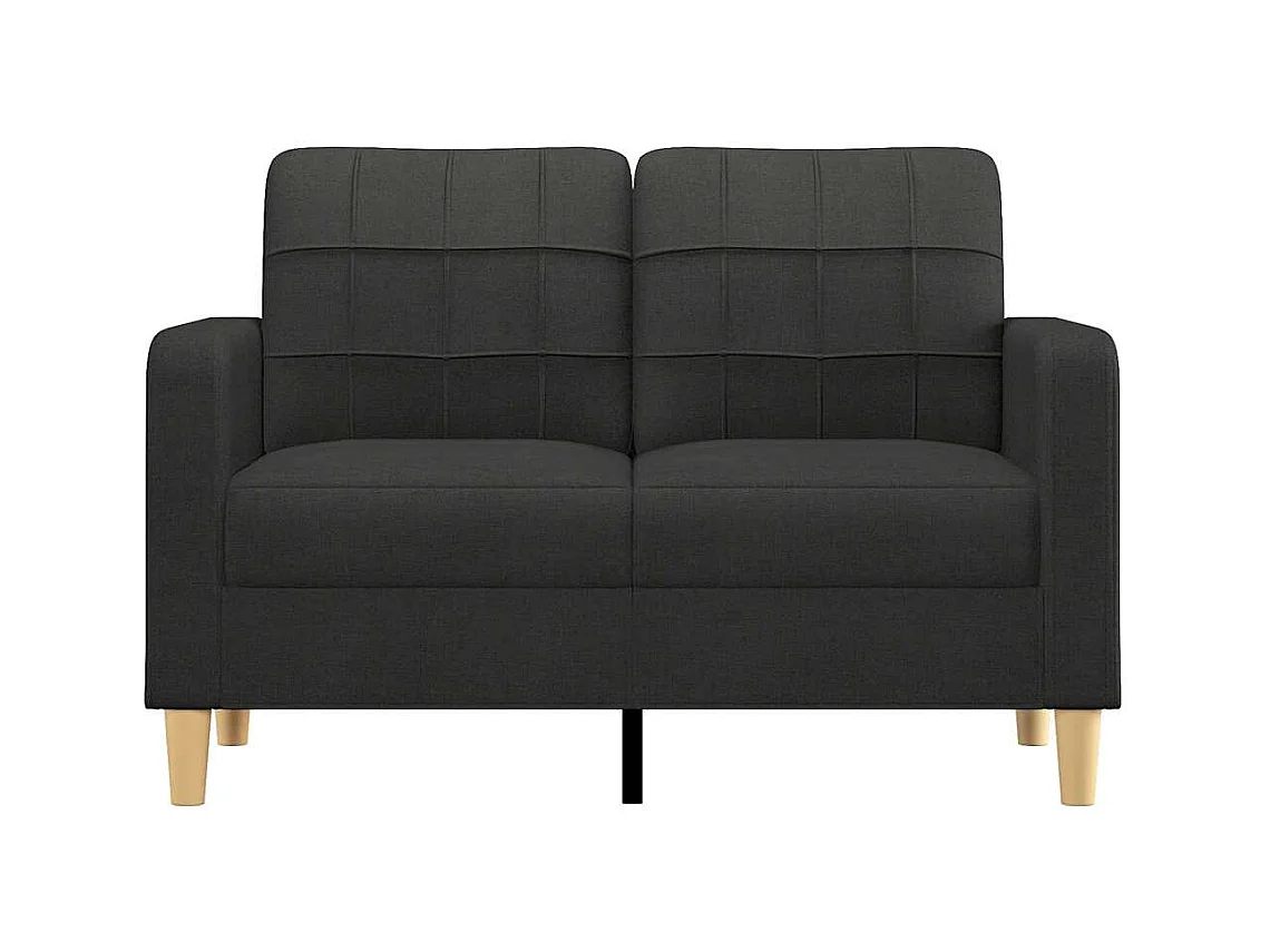 2-zitsbank Zwart 120 cm Stof