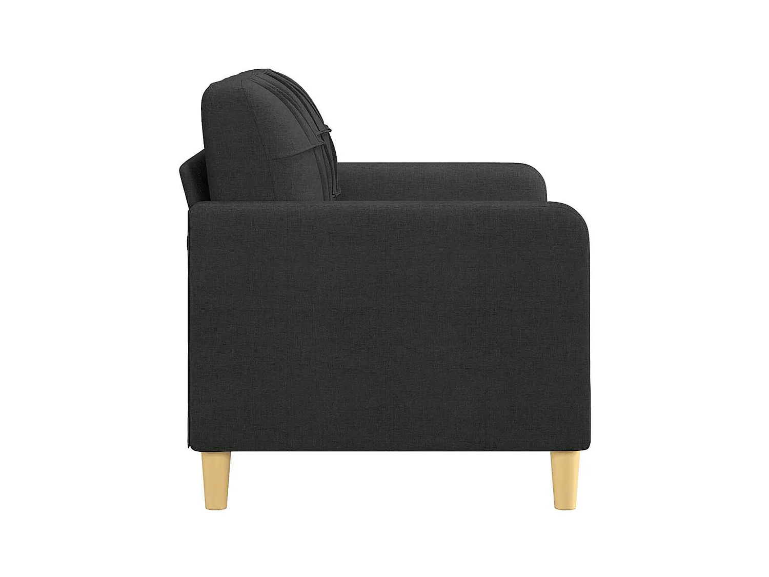 2-zitsbank Zwart 120 cm Stof