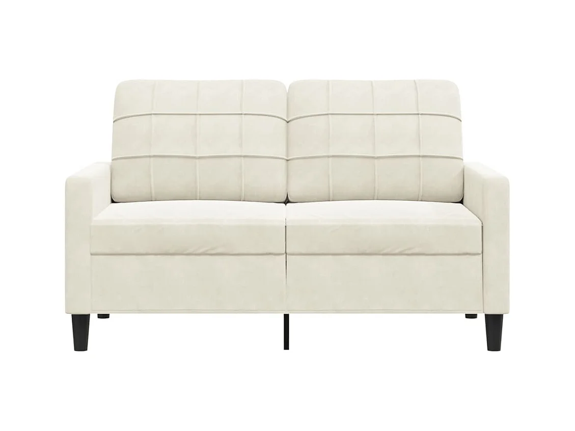 2-zitsbank Crème 120 cm Fluweel