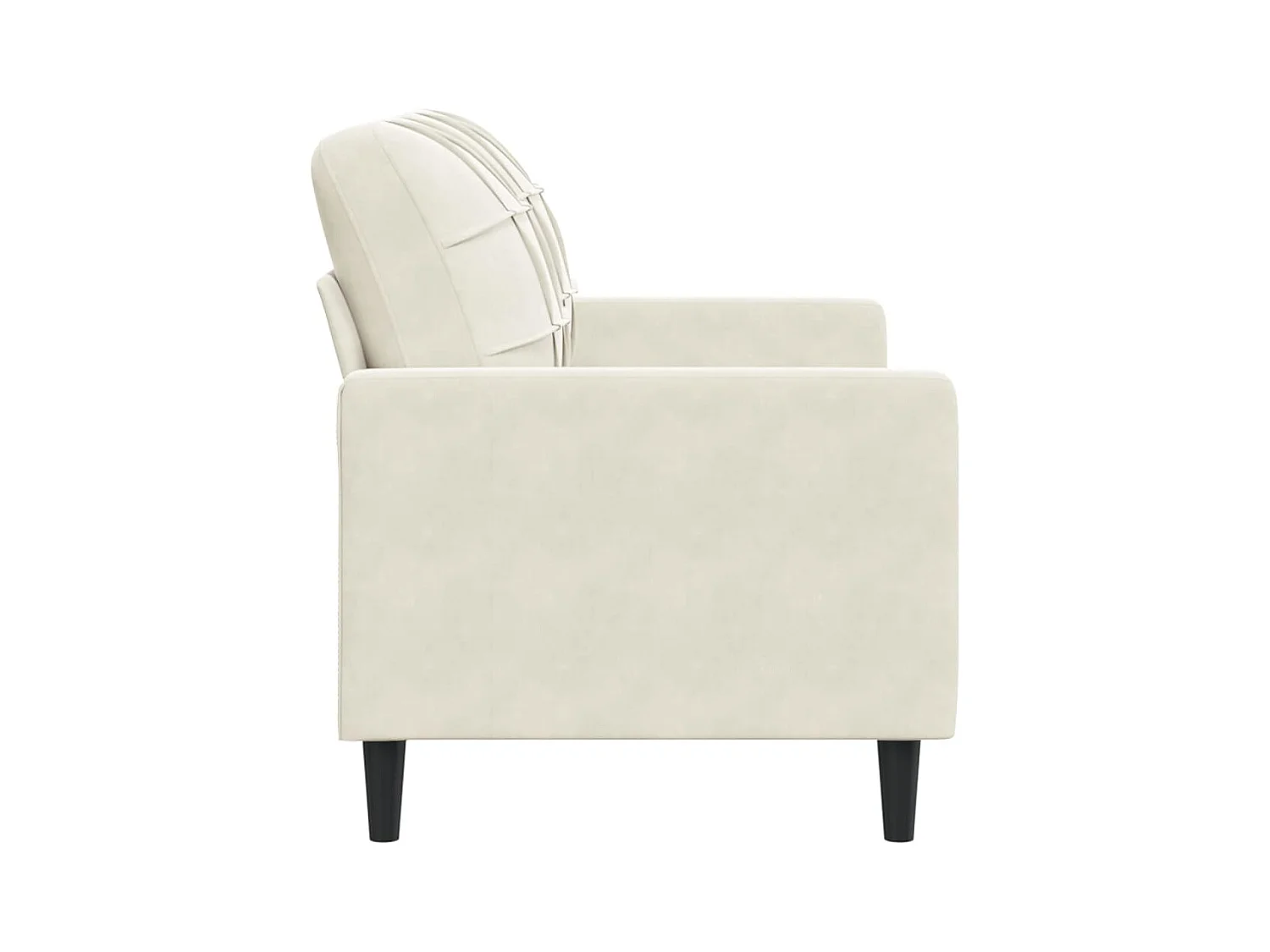 2-zitsbank Crème 120 cm Fluweel