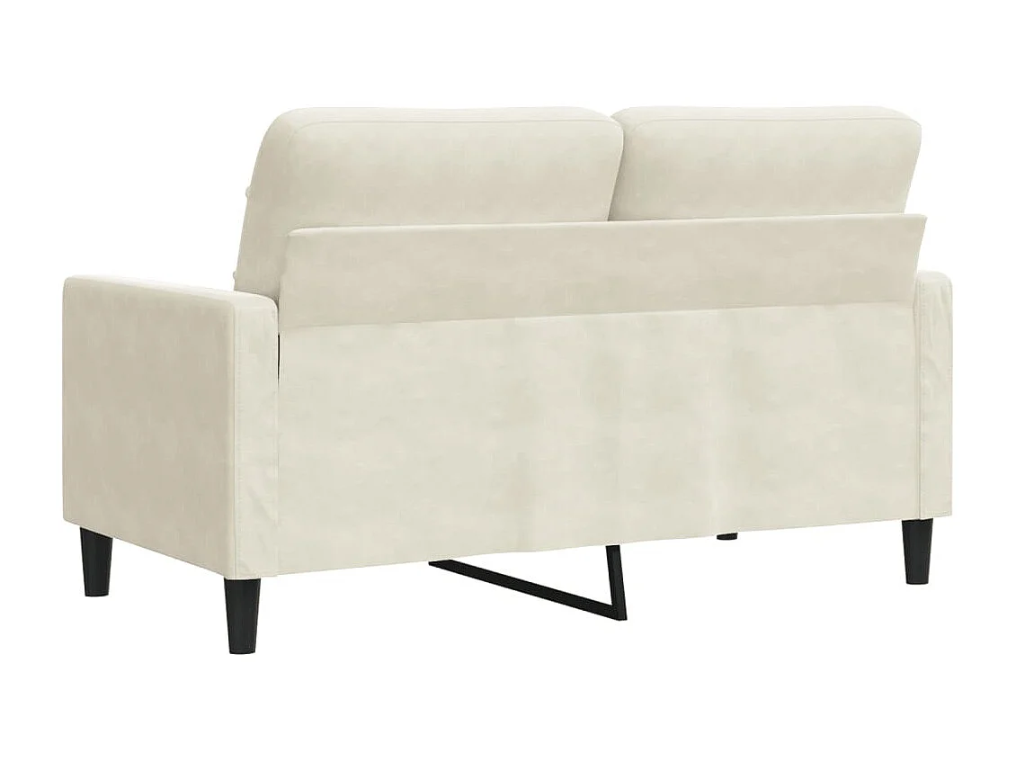 2-zitsbank Crème 120 cm Fluweel