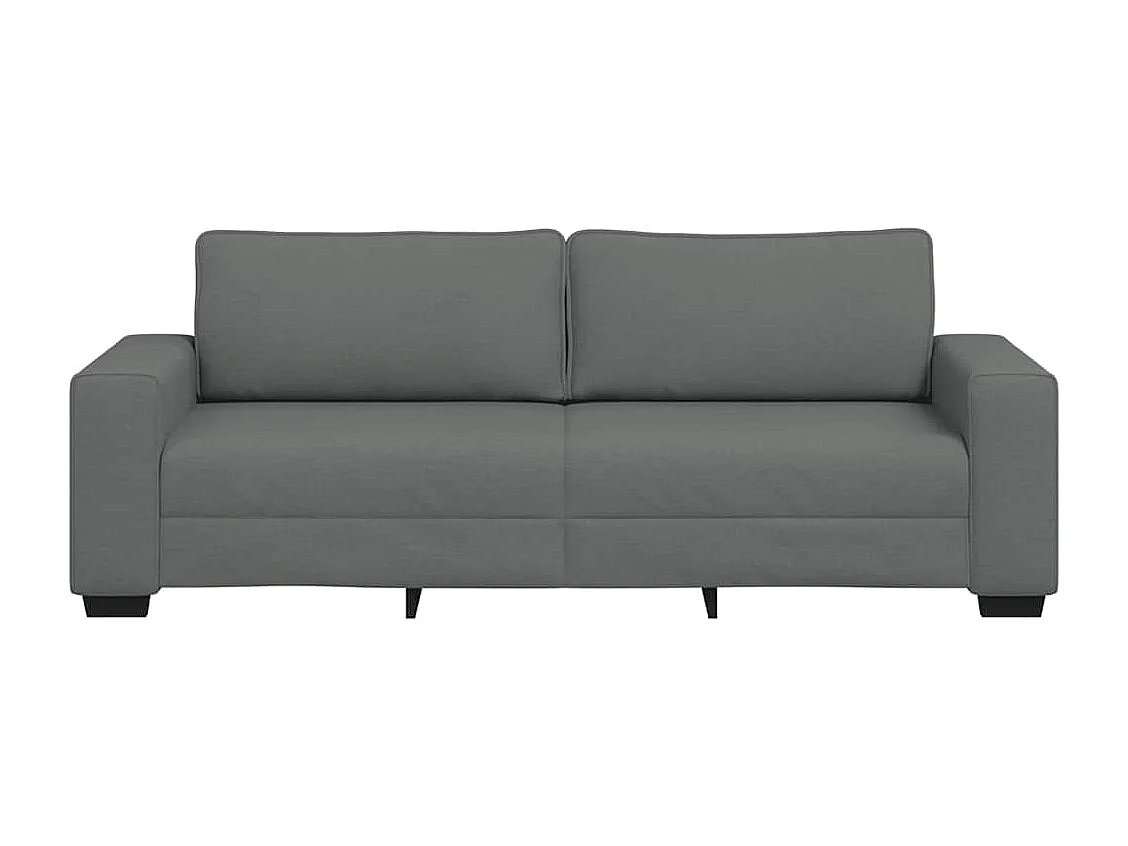 Canapé à 3 places gris foncé 180 cm tissu