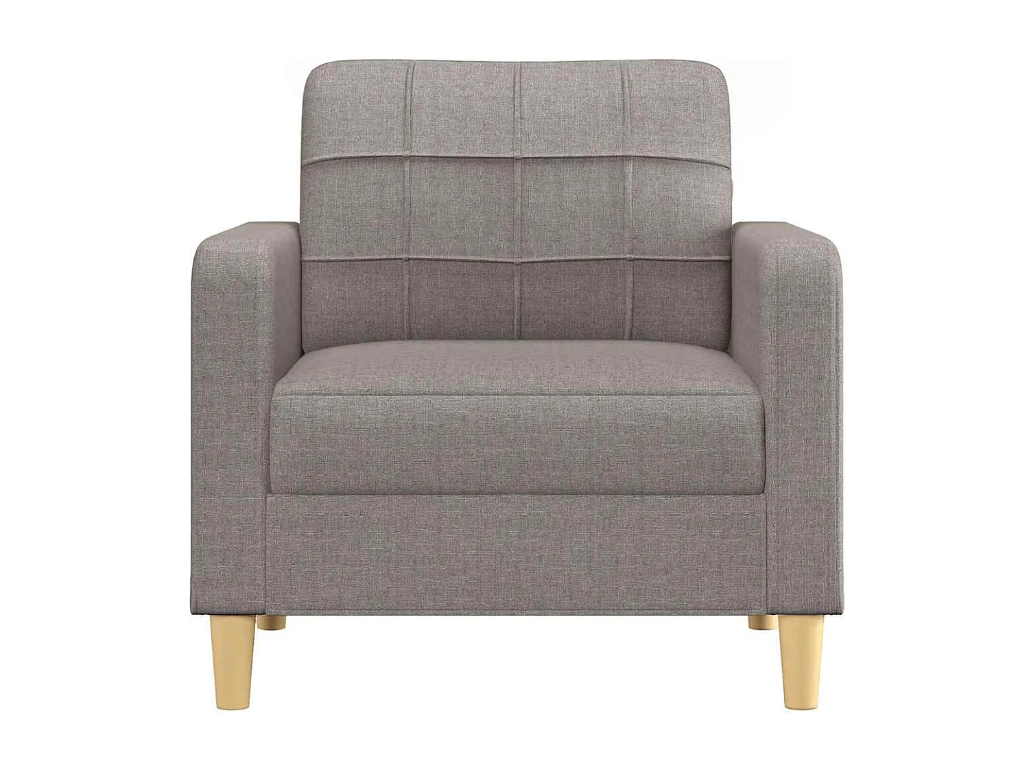 Taupe Sessel 60 cm Stoff