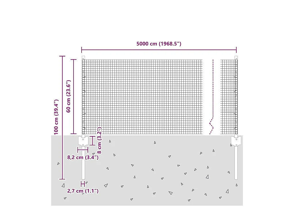 Set di divani 3 pezzi con cuscini in tessuto grigio scuro
