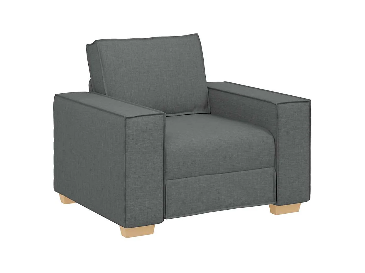 Dunkelgrauer Stoffsofa-Sessel 60 cm