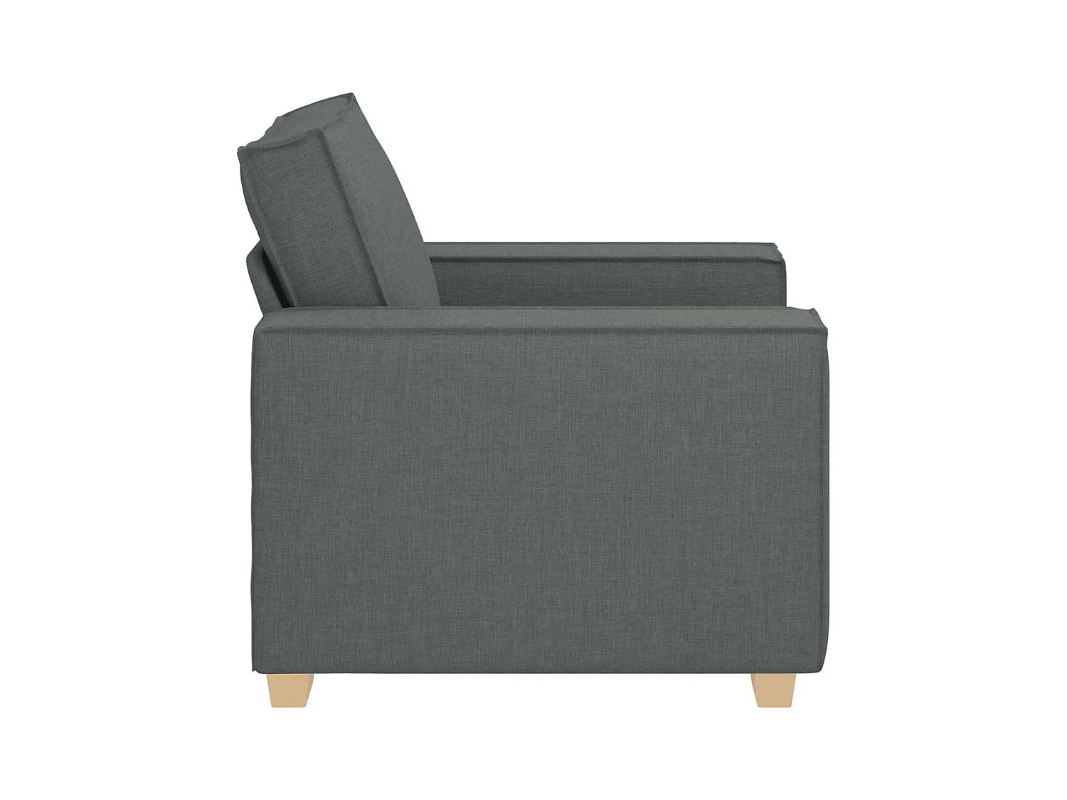Dunkelgrauer Stoffsofa-Sessel 60 cm