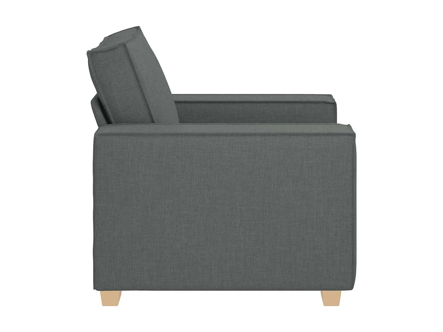 Canapé Fauteuil Gris Foncé 60 cm Tissu